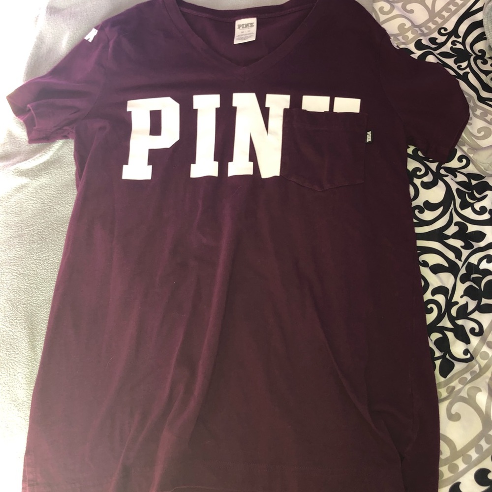 PINK teen in maroon/burgundy